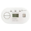 Front view of Kek5Dco Kidde K5Dco Digital Carbon Monoxide Alarm showing display and control button