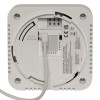 back view of the kidde mains carbon dioxide air quality monitor showing connection port and label details