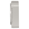 Side view of the Kidde mains carbon dioxide air quality monitor showing its profile and vents