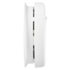 Side view of the kidde firex mains powered optical smoke alarm with self charging lithium battery backup
