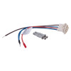 Wires and mounting plugs included with the kidde firex mains powered heat alarm self charging lithium battery backup showing contents