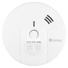 White Kekf31R Kidde Firex Kf31R Mains Heat Alarm Lithium Backup Front view showing button and vent details