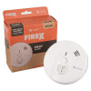Kekf31R Kidde Firex Kf31R mains heat alarm with round white device and orange packaging box showing product details