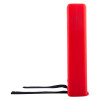 Side view of the red Kidde 1m fire blanket case with black straps visible at the base