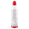 Back of kidde flame out fire fighting spray can with text and safety information on a white background