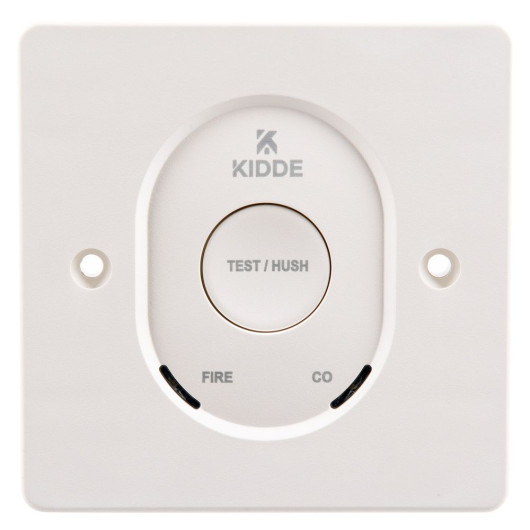 a front view of the kidde mains powered alarm control unit