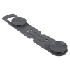Lifehammer car torch holder in black showing buttons and strap for attachment