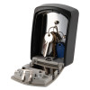 master lock 5403 key safe with keys hanging inside the open black and silver box