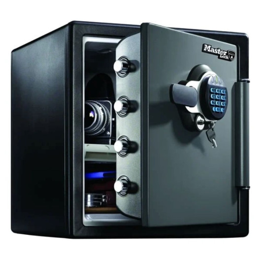masterlock ltw123gtc fire proof safe angled