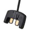 defibtech lifeline view ecg pro adult defibrillator pads connector with black plastic housing and gold contacts