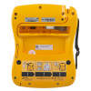 Back view of defibtech lifeline view semi automatic defibillator showing labels and instructions