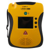 Front view of the defibtech lifeline view semi automatic defibillator showing its screen and control buttons