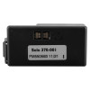 Back view of a solo 365 spare battery pack single showing the label and connection contacts