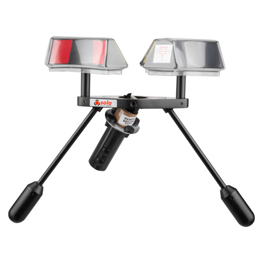 front view of the solo 200 universal detector removal tool showing its tripod legs and metal parts