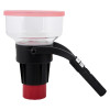 Side view of the solo 332 large smoke dispenser showing the clear container and attached black handle