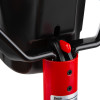 Red battery latch on the handle of the solo 461 cordless heat detector tester kit