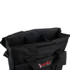 an open view of the carry case showing dividers inside