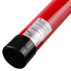 close-up detail of the red solo101 extension access pole from the solo 811 smoke detector test removal kit showing label and black end cap