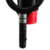 Bottom view of the solo 811 smoke detector test removal kit solo330 smoke dispenser showing black and red parts with labels