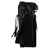 Side view of the solo 811 smoke detector test removal kit solo610 protective storage bag in black fabric