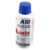 angled view of solo 811 smoke detector test removal kit soloa10 test aerosol white and blue bottle with label text