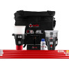 solo 823 smoke heat detector test removal kit showing black carry bag, test devices, small bottle and four red extension poles