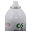 top view of solo c6 handheld carbon monoxide detector tester canister with spray nozzle and label visible