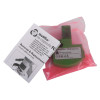 testifire replacement carbon monoxide capsule and instruction leaflet inside a pink plastic bag