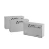 Angled group of three testifire replacement co capsule 3 pack boxes displayed side by side