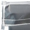 Close-up detail of silver material and stitching on Nkblpklg Blazepak Large Detail