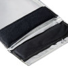 Close-up of the inside of Nkblpklg Blazepak Large Open showing black fabric and reflective silver lining