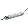 angled view of led recessed emergency downlight self test dyode showing wiring and labels