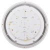 Internal front view of the LED IP65 round emergency light Leah showing the electronic components and wiring