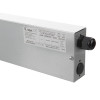 Label on a round recessed emergency downlight meled showing technical and battery information