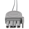Physio Control Lifepak 1000 500 edge system defibrillator pads preconnect showing the grey connector end with three plug sockets