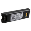 Physio control lifepak cr2 replacement battery at an angle showing the manufacturer label