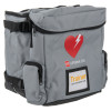 Grey physio control likepak cr2 trainer unit bag shown at an angled view with zipped compartments and heart logo visible
