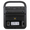 back view of physio control lifepak cr2 usb fully automatic defibrillator showing handle and label details