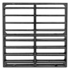 Ppcatg2250 Fire Rated Air Transfer Grille 225mm by 225mm showing front view of black rectangular grille