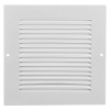 White front of Ppcfp1500 face plate for Ppcatg1500 with horizontal vents and two screw holes on each side