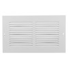 White front Ppcfp2251 face plate for Ppcatg2251 with two vented sections and screw holes on each side