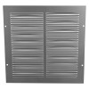 Silver front Ppcfps1300 face plate with multiple horizontal slats and four mounting holes