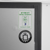 Certification label showing fire and impact resistance details on a phoenix data commander 4621 safe