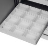 phoenix data commander 4621 safe with an open drawer showing empty white compartments for cd storage