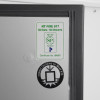 Certification label showing NT FIRE 017 and Impact Certified marks on phoenix data commander 4621 safe