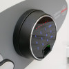 phoenix data commander 4621 safe showing angled fingerprint lock with illuminated keypad numbers and enter button