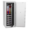phoenix data commander 4622 safe with doors open showing organised files and storage trays inside