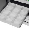 phoenix data commander 4622 safe showing an open empty cd storage tray with divided compartments