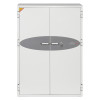front view of the phoenix data commander 4623 safe with double doors and central locking handles
