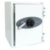 phoenix fire fighter ii 0441 safe with its door partially open showing the handle and digital lock